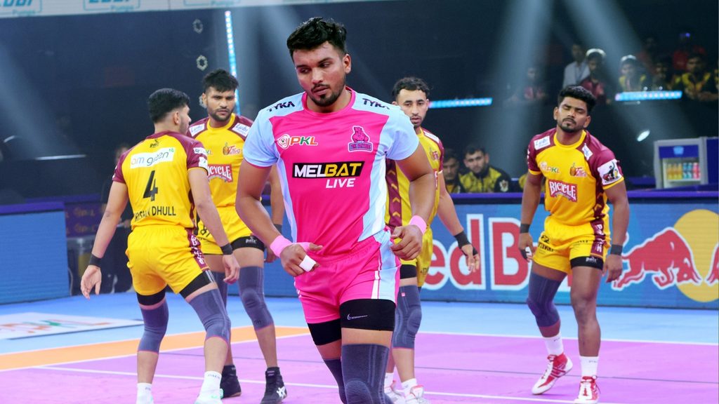 Outstanding Arjun Deshwal leads Jaipur Pink Panthers to huge win against Telugu Titans  
