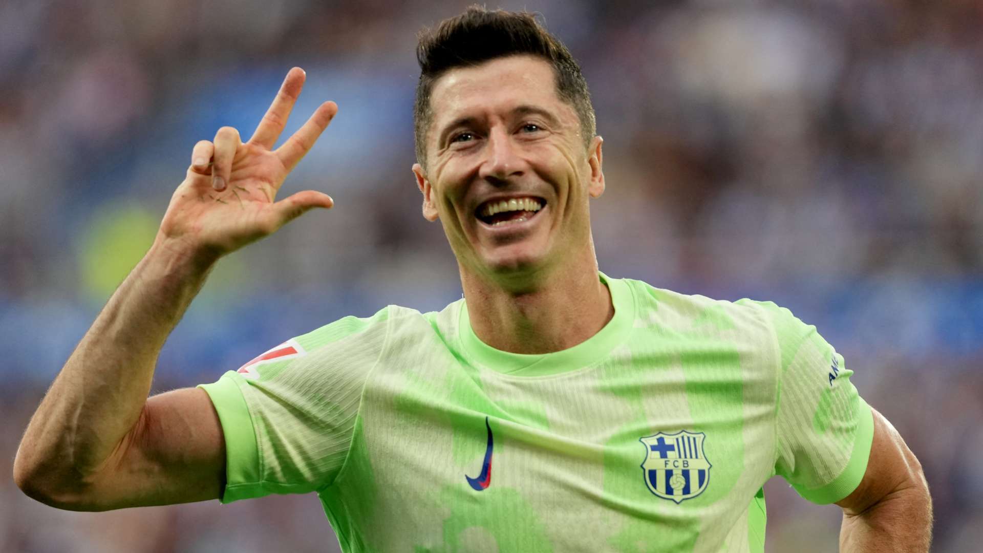 Lewandowski is red hot! Hat-trick hero fires Barca to easy win   Lewandowski is red hot! Hat-trick hero fires Barca to easy win