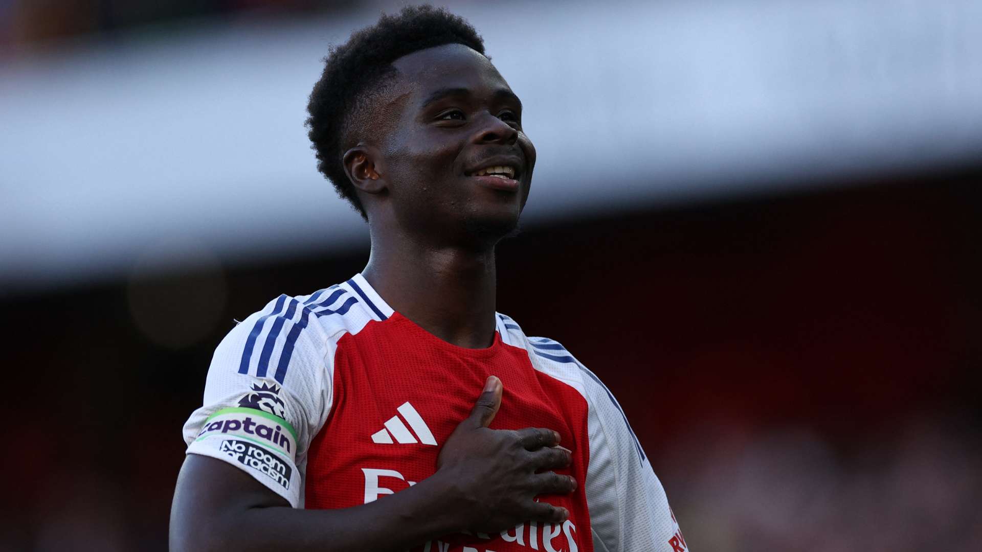 Emotional Saka reveals how Arsenal honour left him 'speechless'  