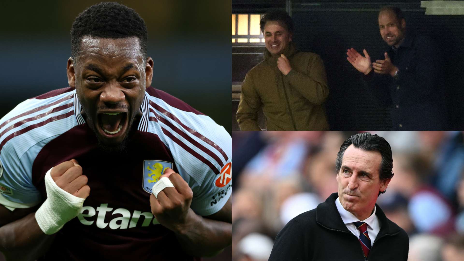 What Aston Villa boss said to Prince William after Bayern win  