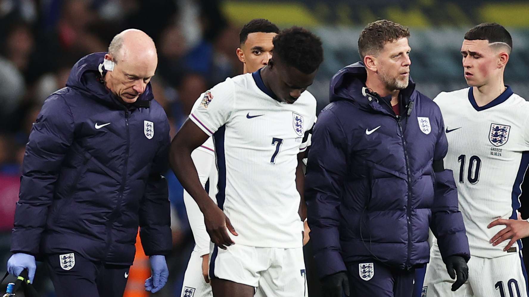 Arsenal hit by Saka injury scare in England clash  