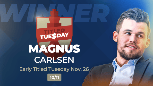It's Tuesdays With Magzy As Carlsen Returns To Win Column  