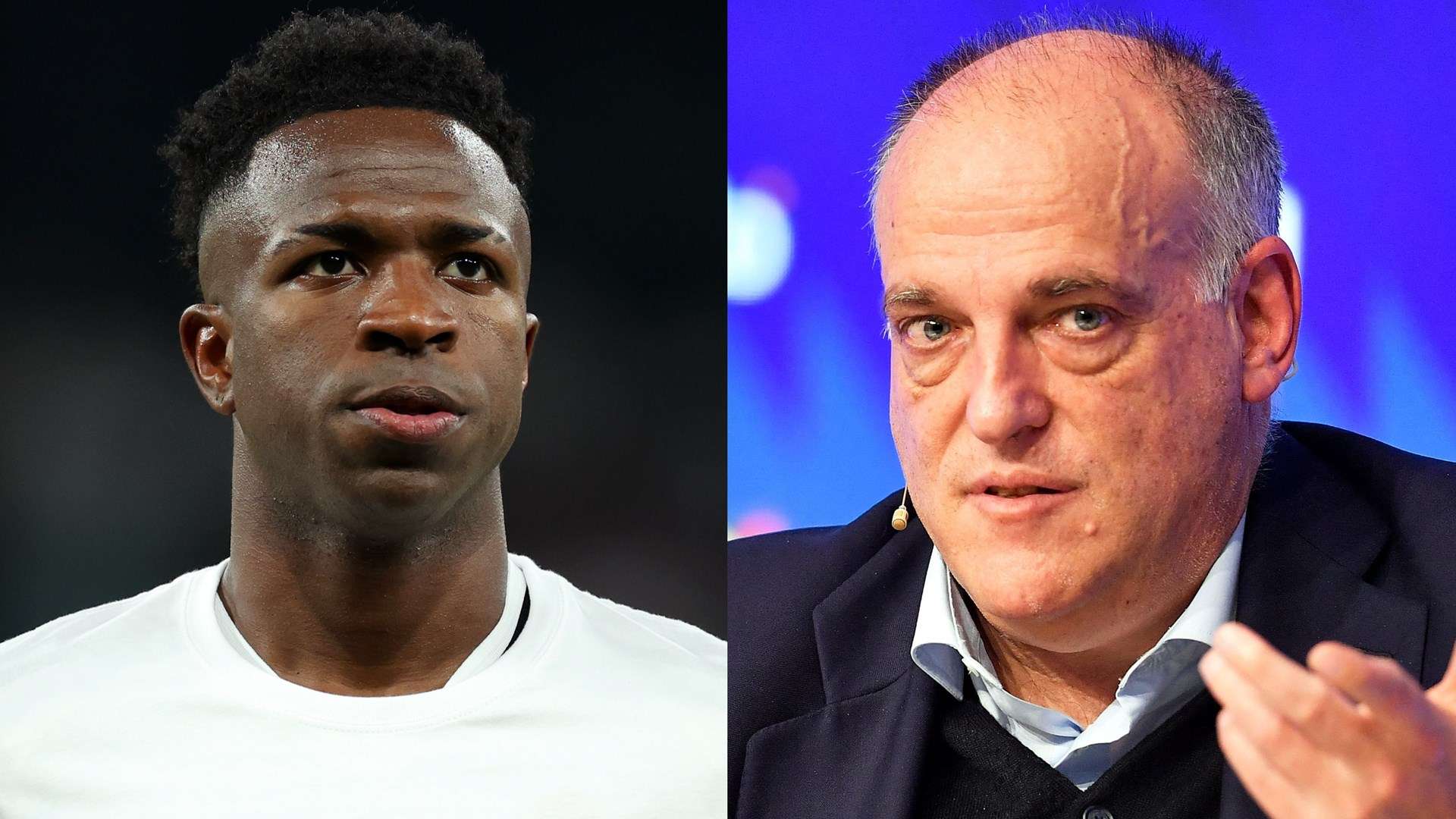 Vinicius Jr accused of piracy by La Liga president Tebas  