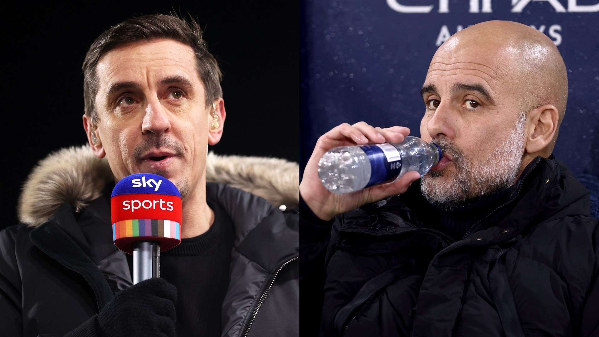 Neville: 'City in decline and easy to play against!'   Neville: 'City in decline and easy to play against!'