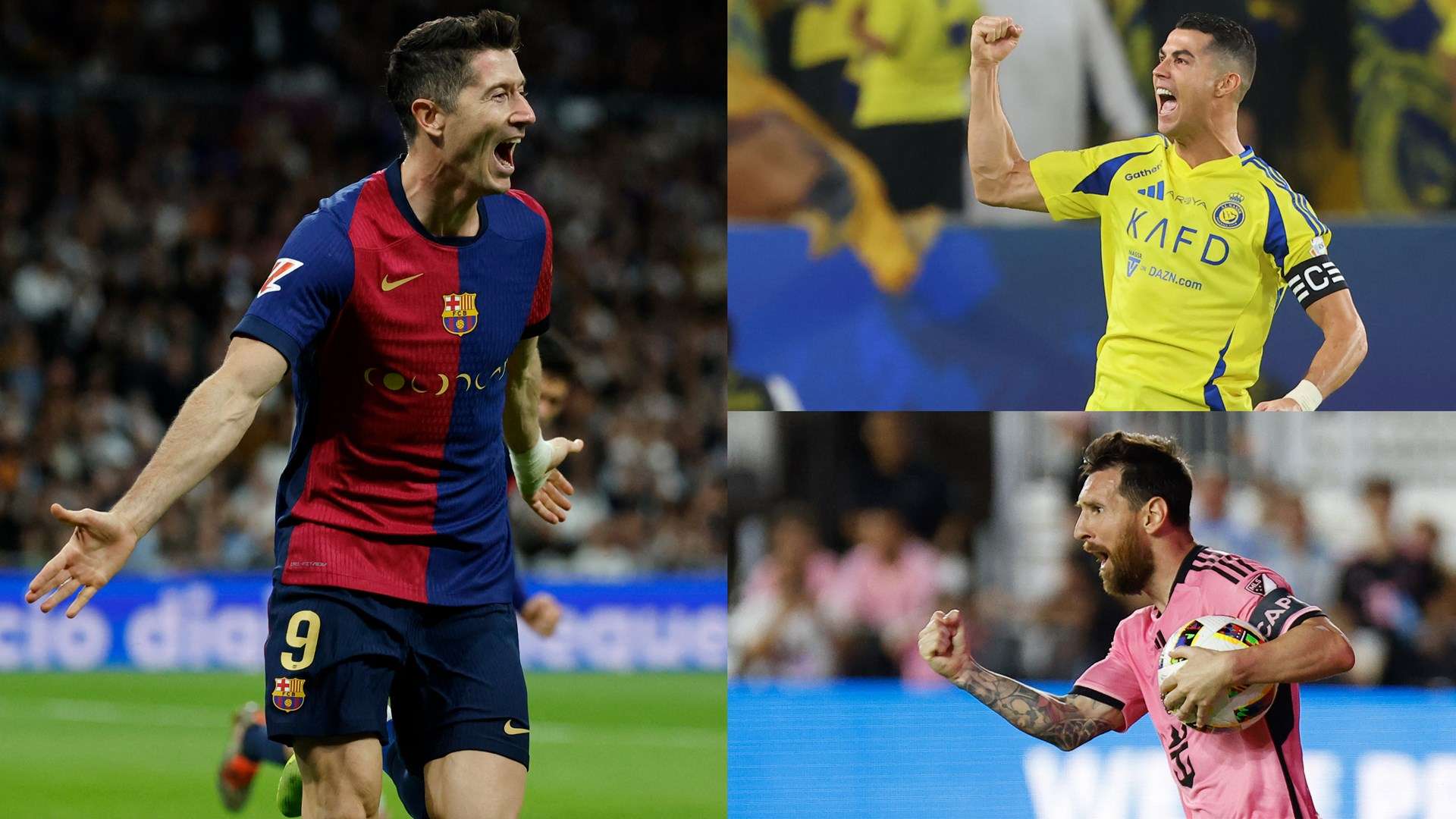 'I've beaten them!' - Lewandowski on Messi & Ronaldo duopoly  