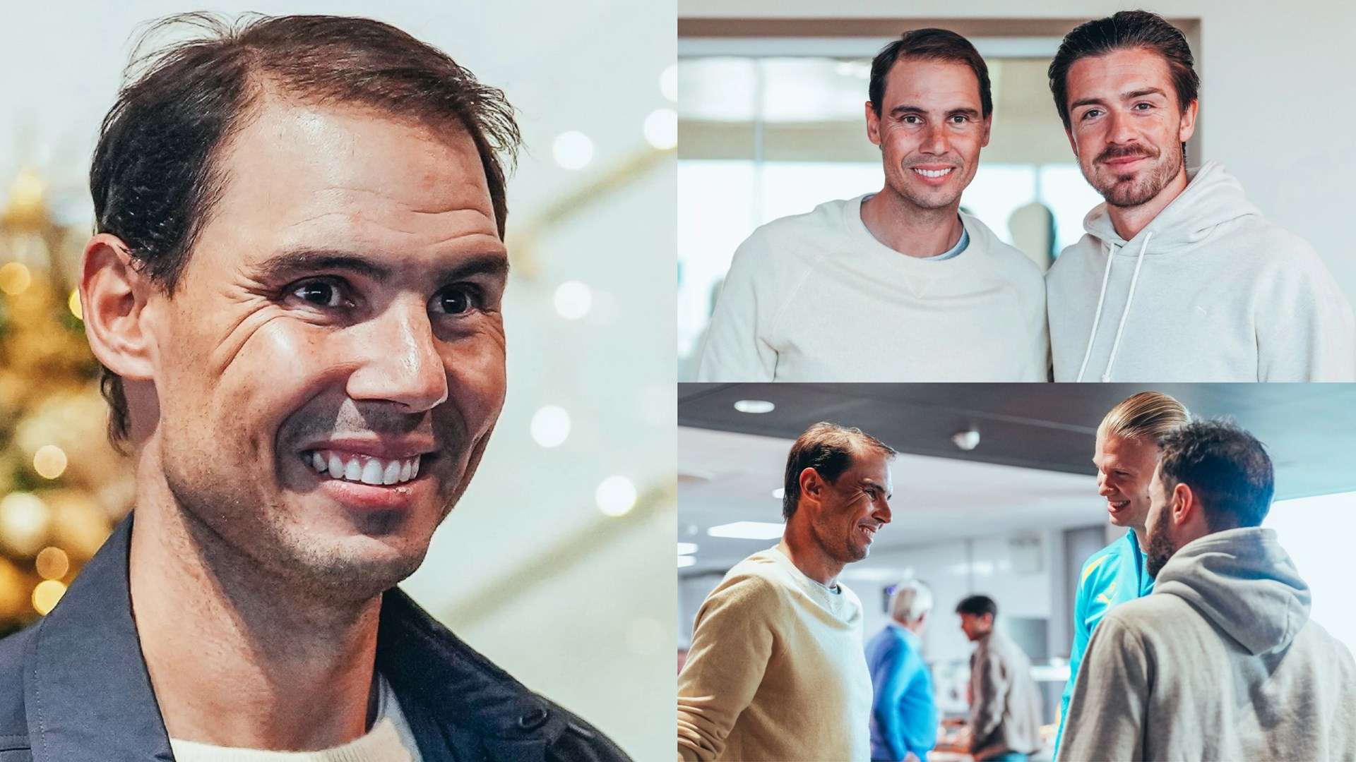 Nadal pays visit to struggling Man City squad   Nadal pays visit to struggling Man City squad