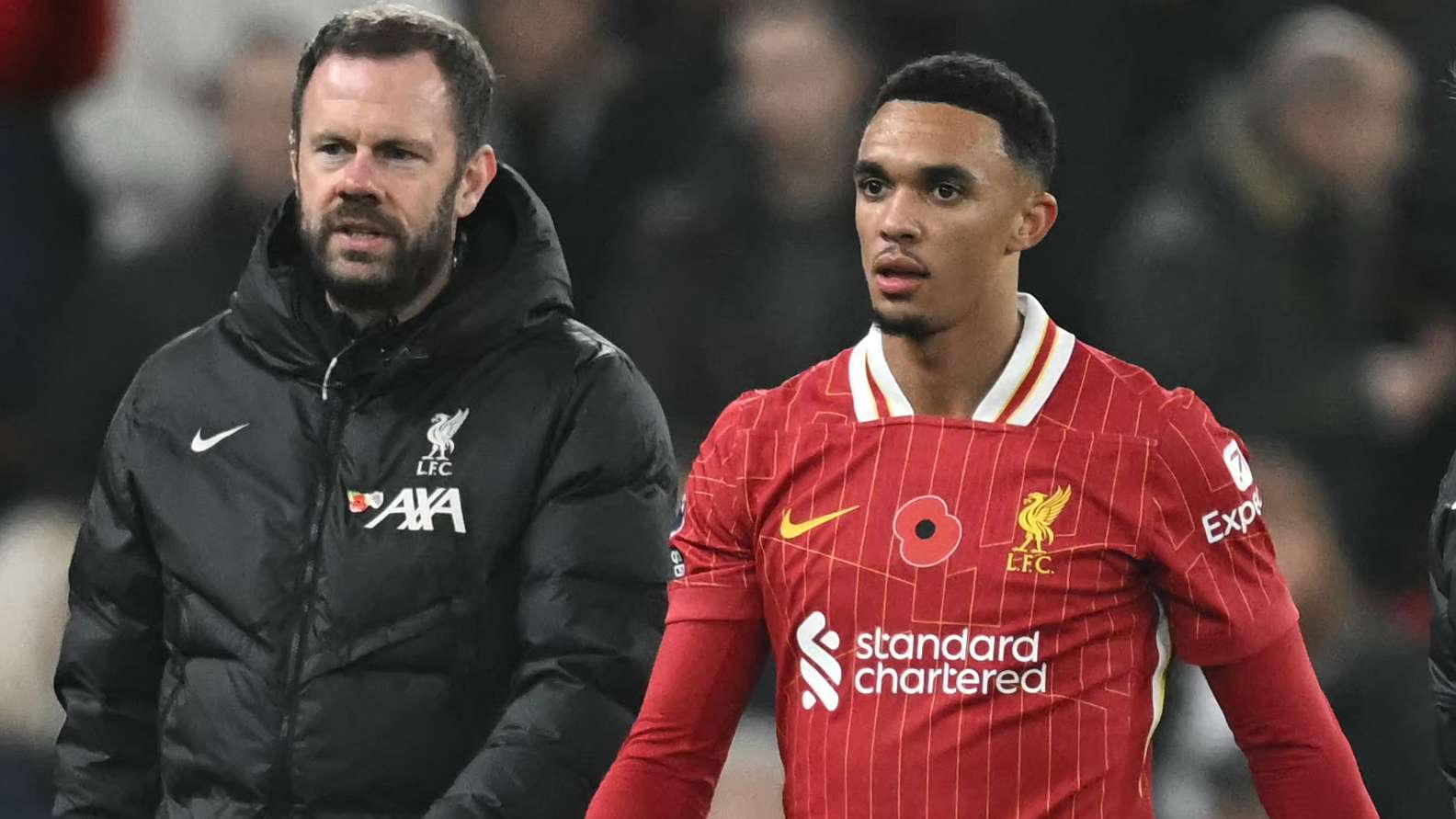 Trent avoids serious injury after being forced off against Villa  