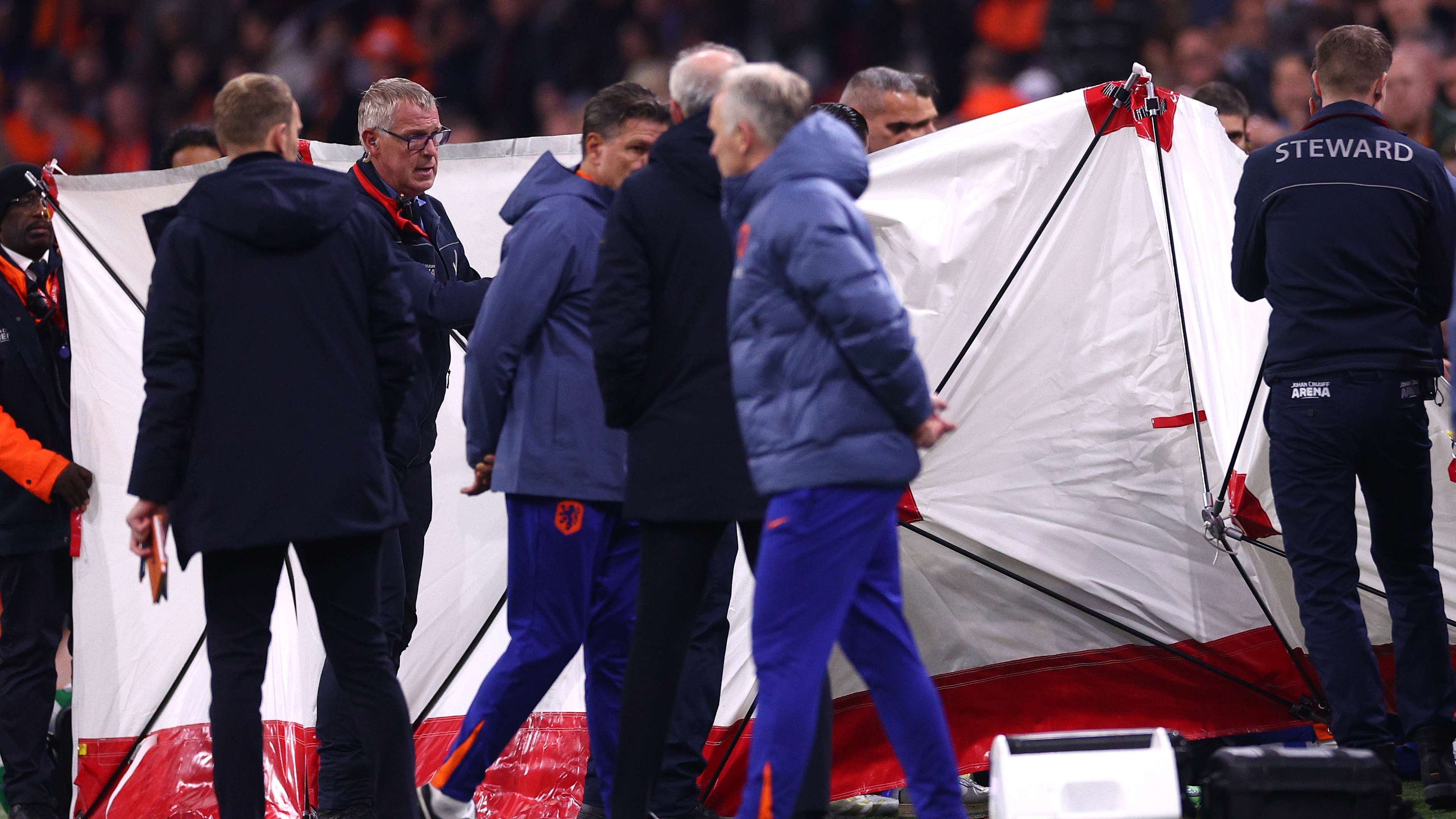 Hungary coach issues positive update after collapsing during match  