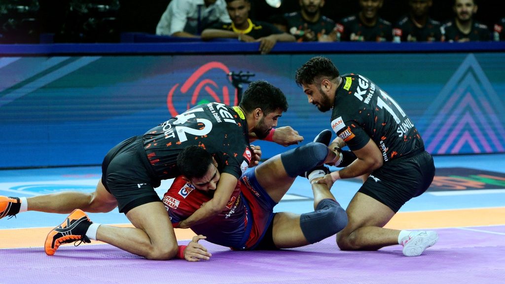U Mumba Edge Past UP Yoddhas in Thrilling Content as Ajit Chouhan, Rohit Raghav Shine  