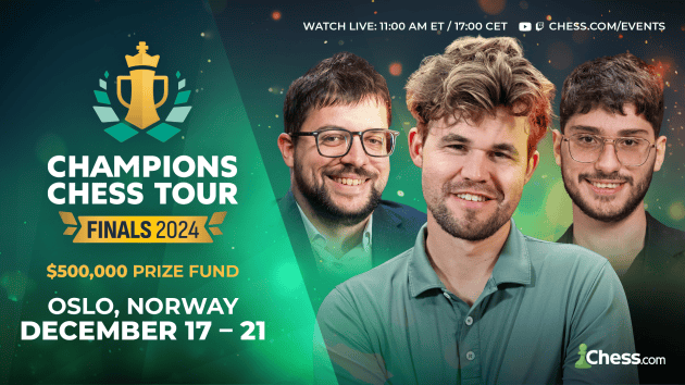 Champions Chess Tour $500,000 Finals Kicks Off On December 17 In Olso, Norway  