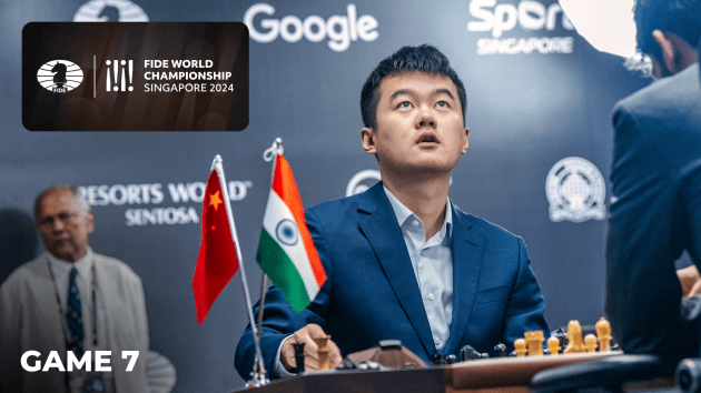 Ding Escapes In Game 7 Thriller To Tie Gukesh At Halfway  