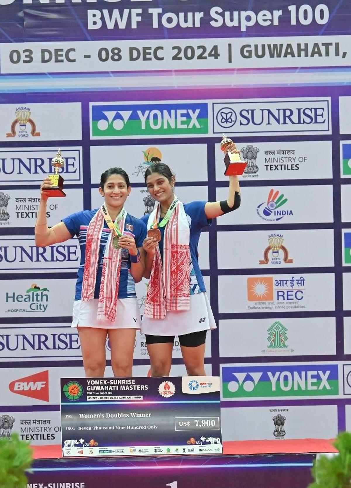 Guwahati Masters 2024: Ashwini-Tanisha pair, Sathish Kumar win titles, Anmol Kharb loses   Guwahati Masters 2024: Ashwini-Tanisha pair, Sathish Kumar win titles, Anmol Kharb loses