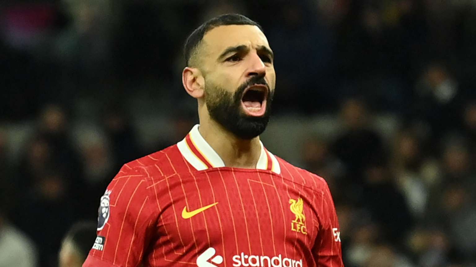 Salah gives two-word response on Liverpool future  