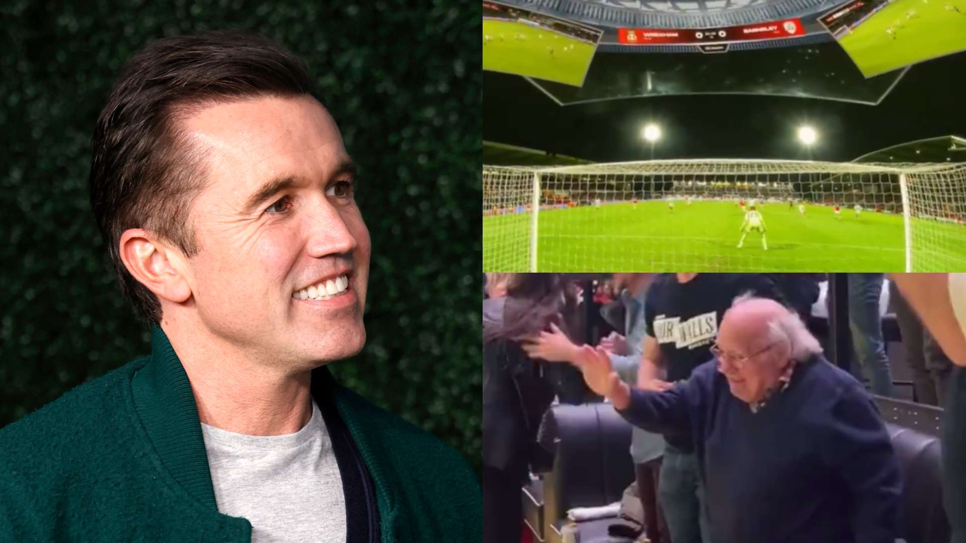 McElhenney & DeVito watch Wrexham on humongous screen in LA   McElhenney & DeVito watch Wrexham on humongous screen in LA