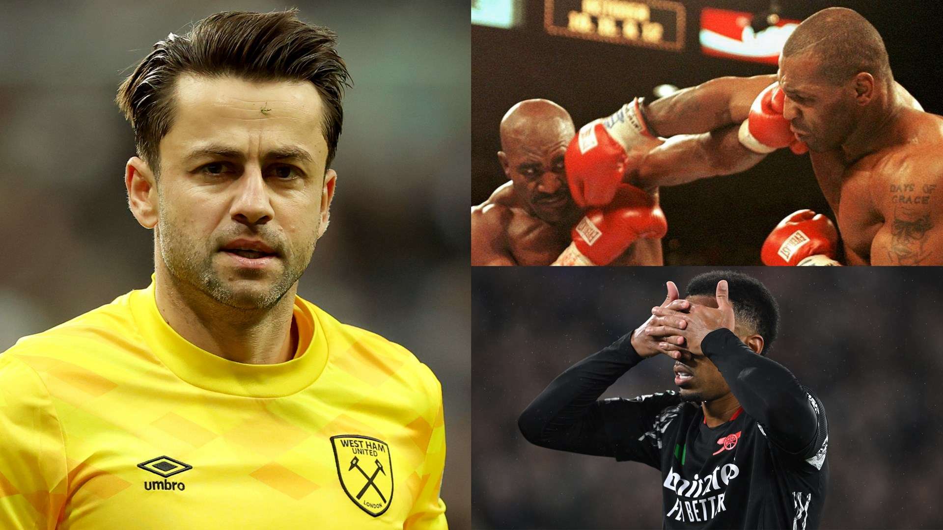 'Thinks he's Mike Tyson!' - Fabianski shockingly PUNCHES Gabriel   'Thinks he's Mike Tyson!' - Fabianski shockingly PUNCHES Gabriel
