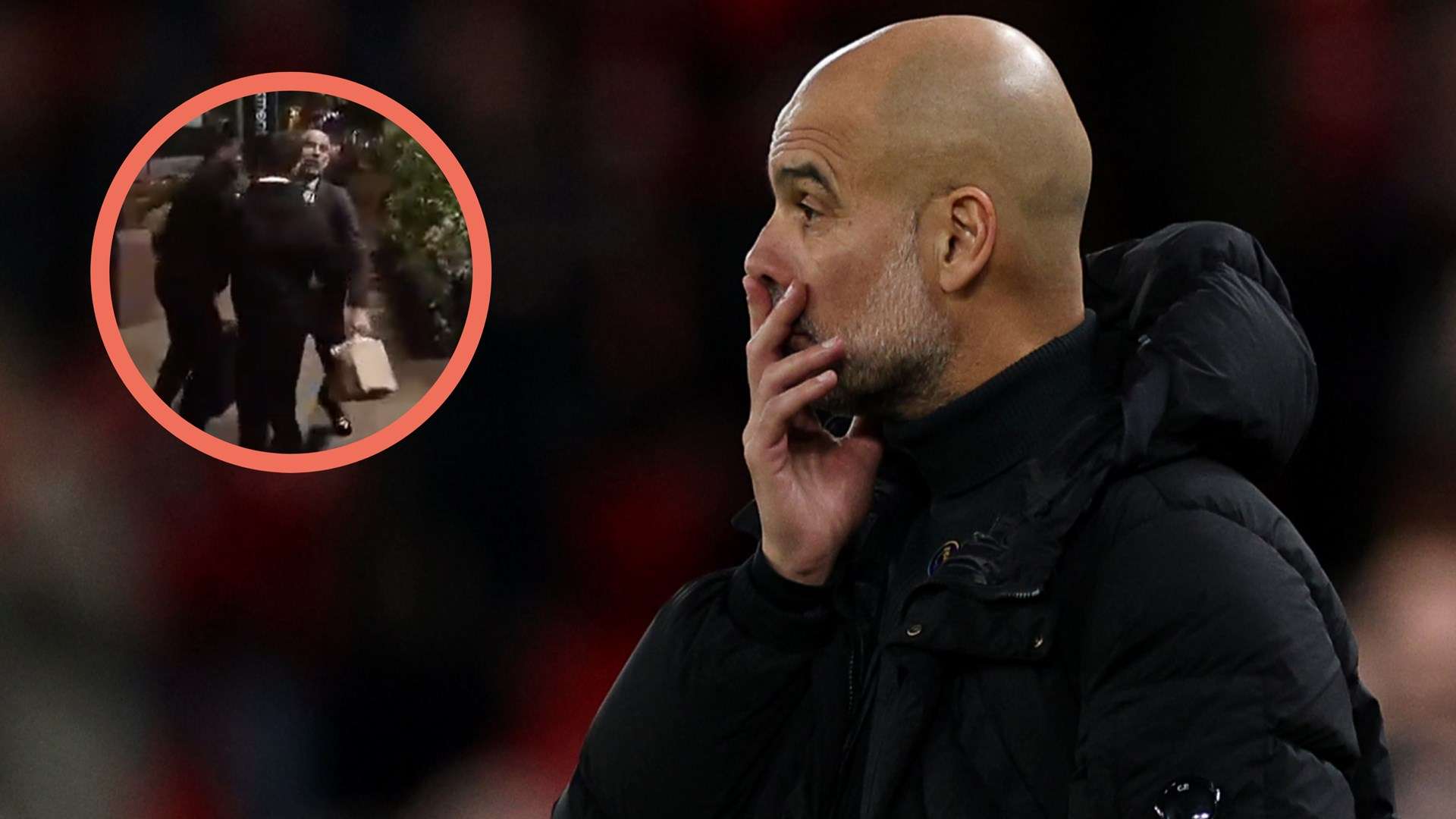 📽️ | Guardiola held back as he tries square up to fan after jibe  