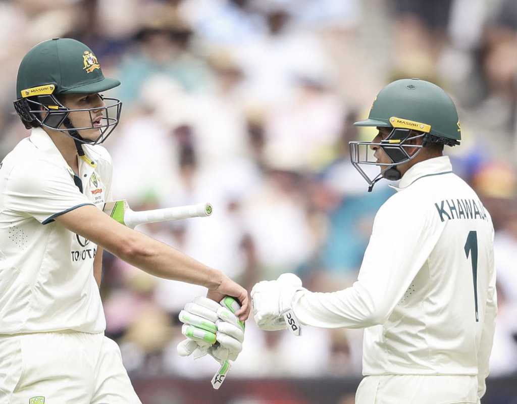 Konstas, Khawaja give Australia a solid base  