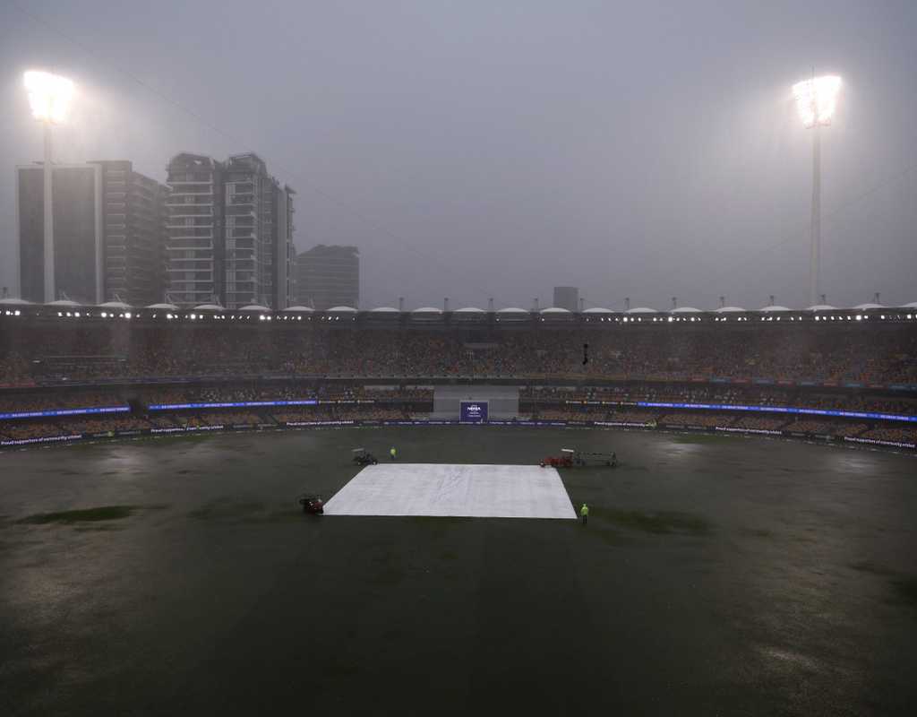 Rain plays spoilsport on the opening day in Brisbane  