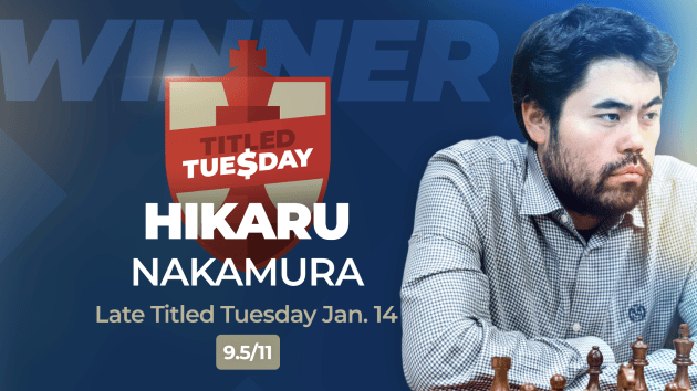 Titled Tuesday Sets Participation Record, Hikaru Joins 2025 Win Column  