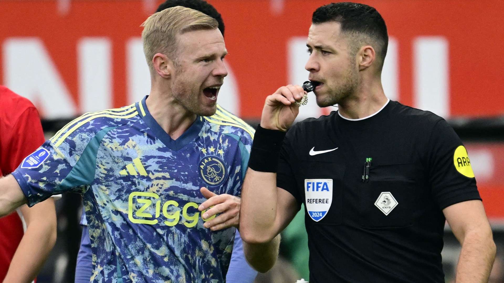 Ajax star Klaassen allowed to play on despite being sent off  