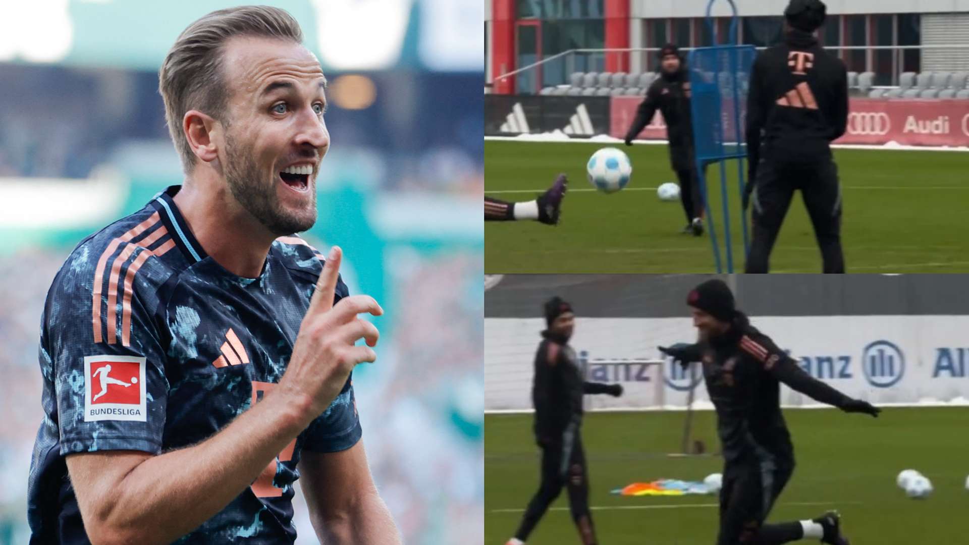 📽️ | Kane celebrates cheeky toe-poked effort at Bayern  