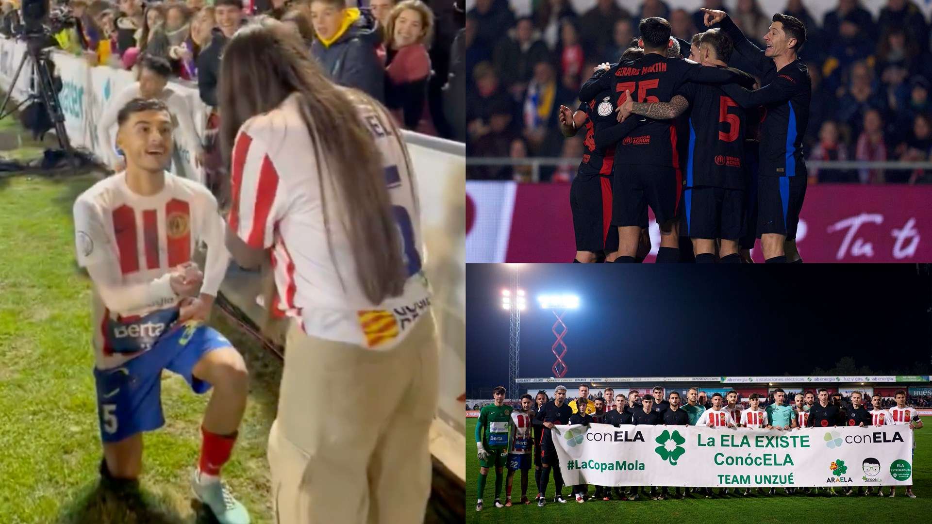 📽️ | Barbastro star proposes to girlfriend after Barcelona loss  