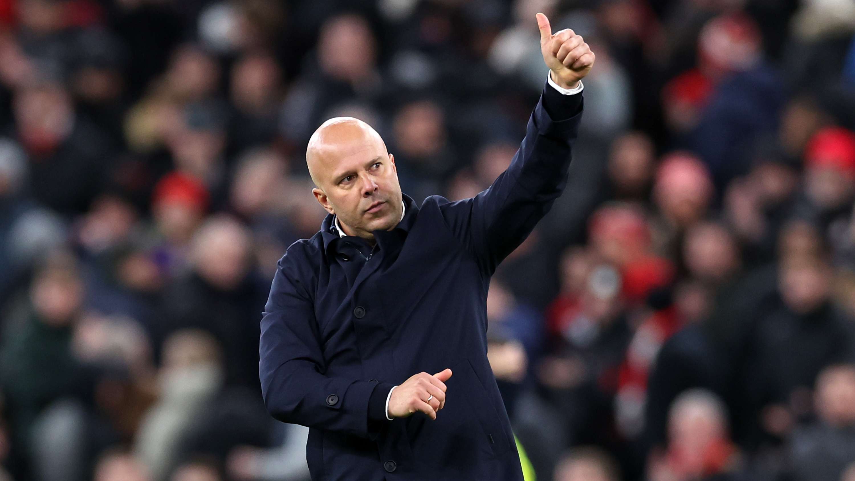 Slot hits back at 'strange question' on Man Utd  