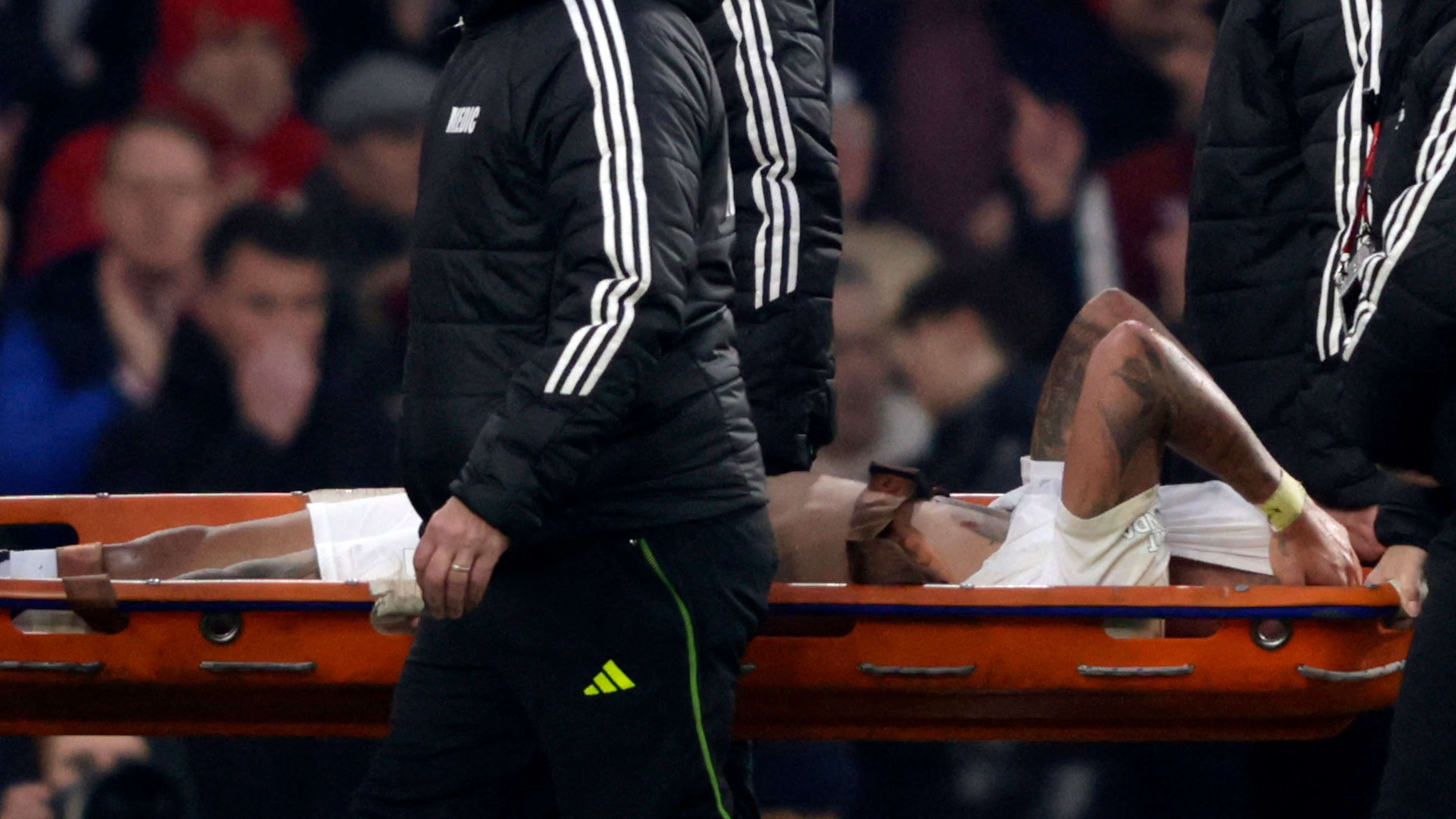 Nightmare for Arsenal as Jesus is stretchered off in agony  