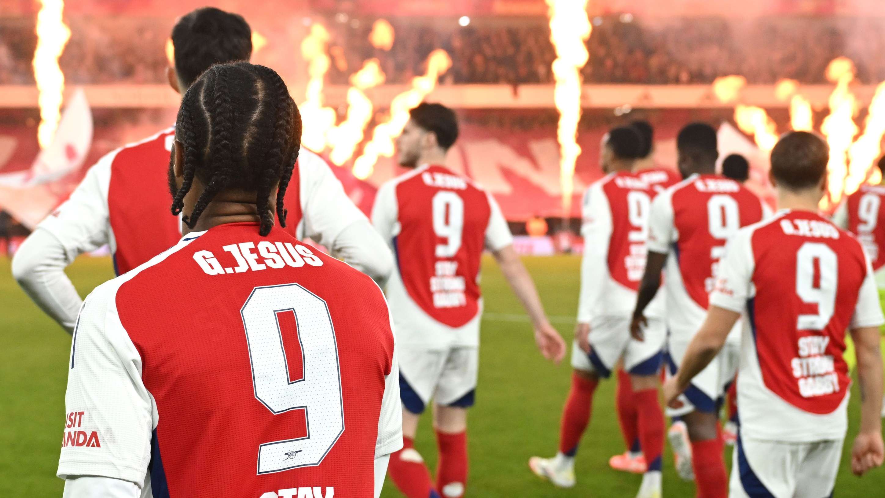 Arsenal pay tribute to injured Jesus ahead of Tottenham clash  