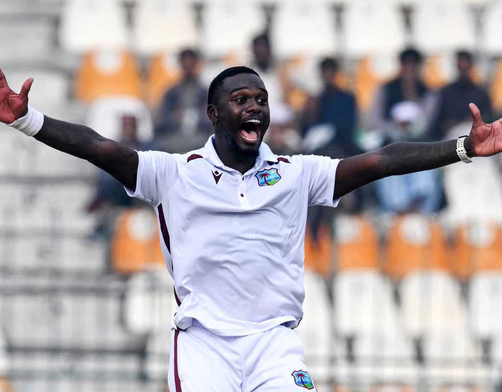 Seales's three-fer puts Pakistan on backfoot in fiery opening session   Seales's three-fer puts Pakistan on backfoot in fiery opening session