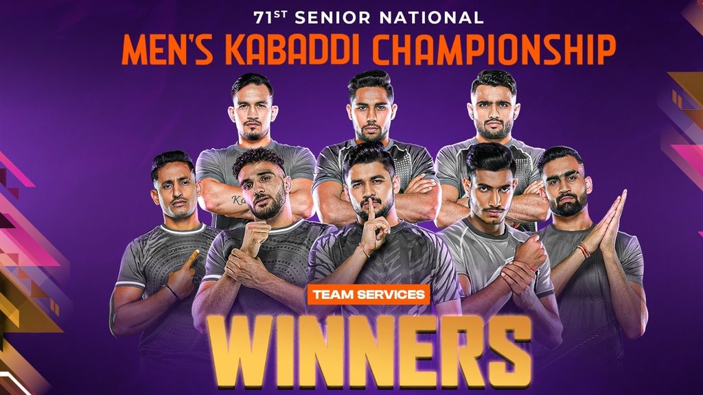 71st Senior National Men’s Kabaddi Championship, Day 4 Updates: Services pip Railways in a thrilling final to win title  