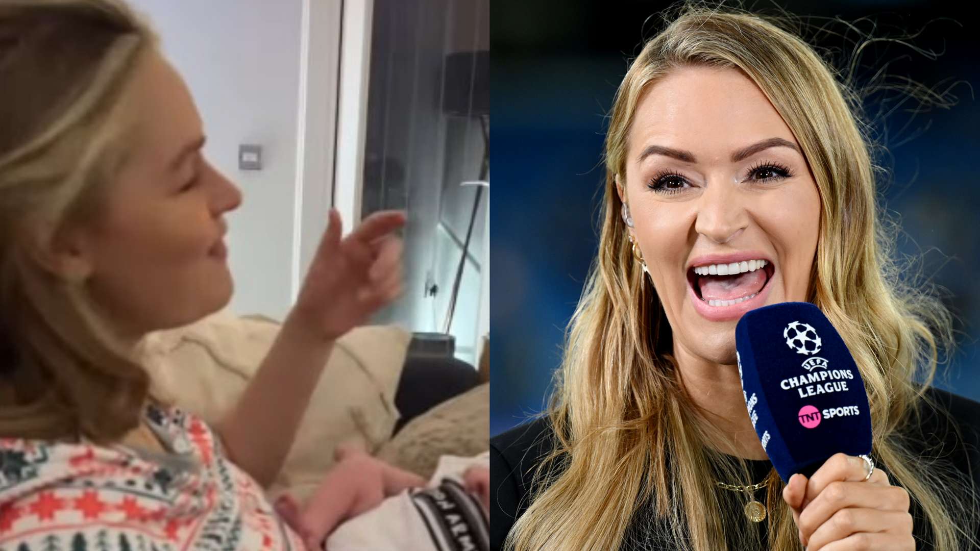 Woods watches Arsenal defeat with baby in Newcastle onesie  