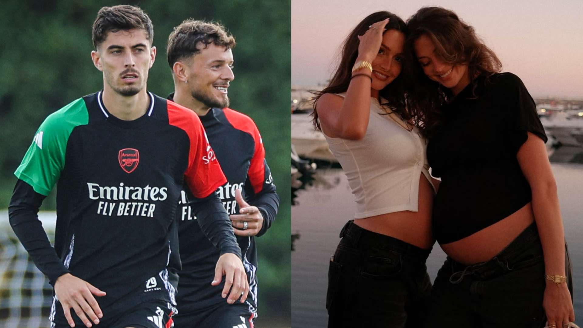 Wives of Arsenal stars Havertz & White show pregnancy progress  