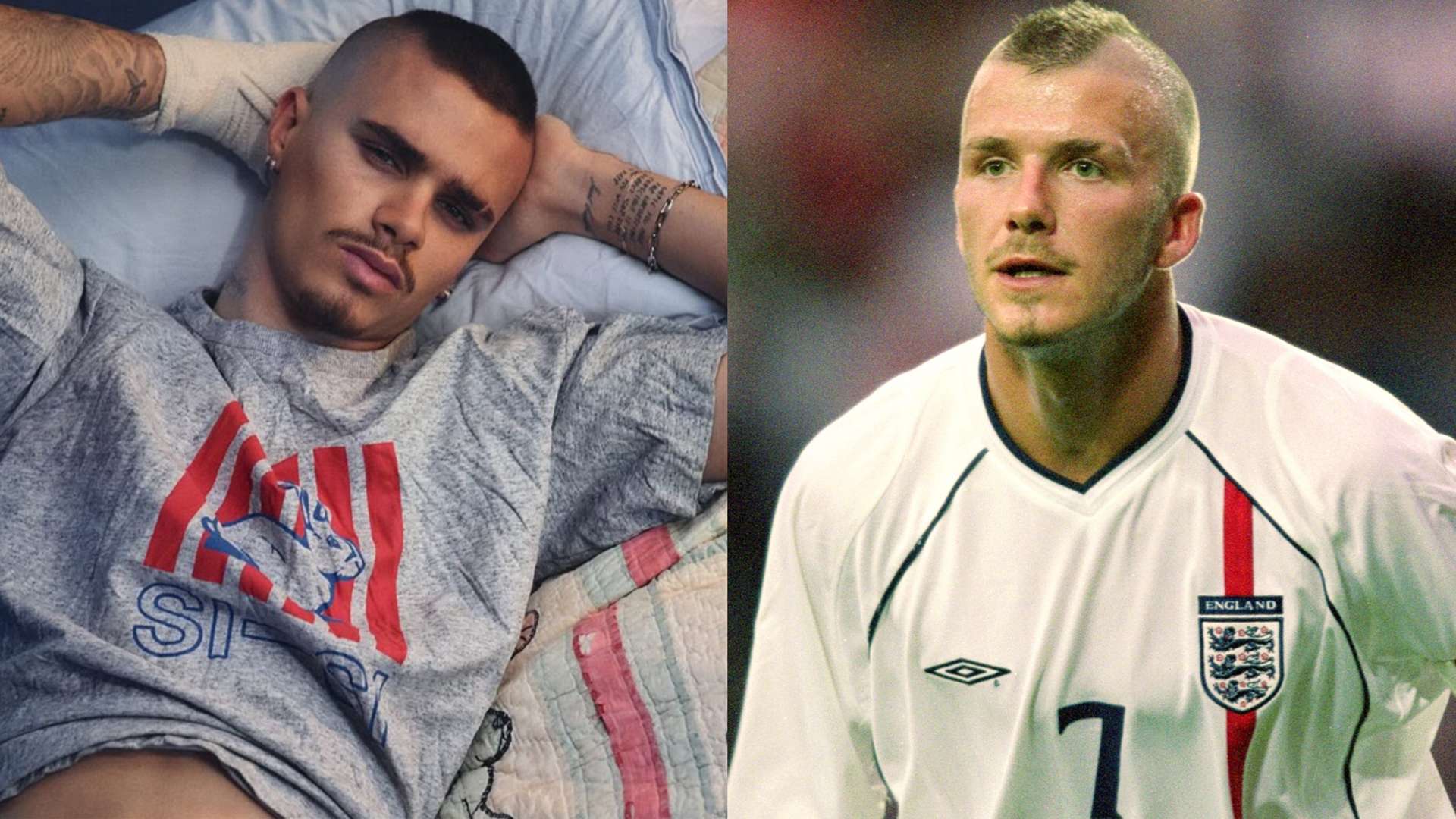 Romeo Beckham pays tribute to father David with mohawk haircut  