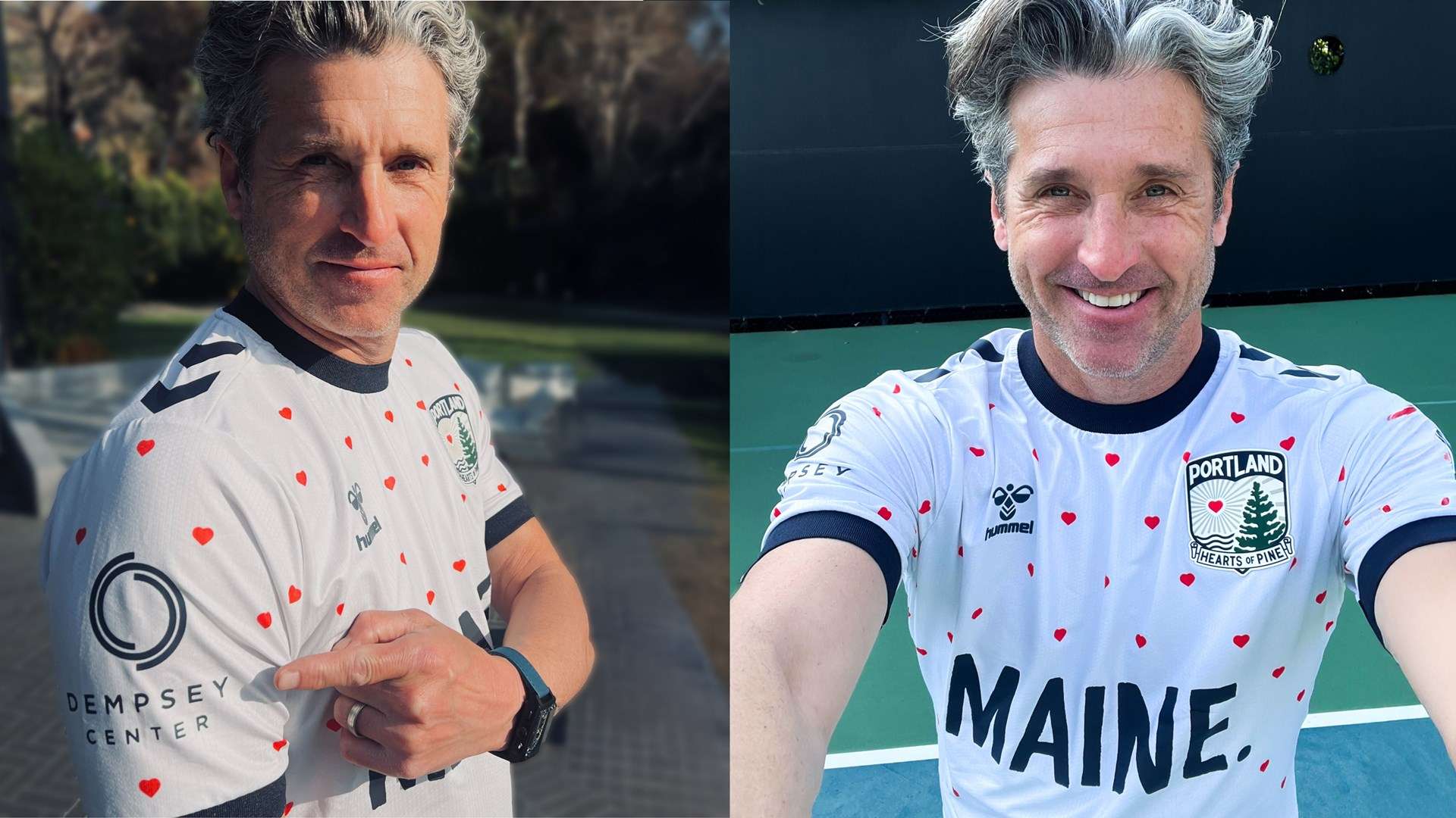 Patrick Dempsey, Portland Hearts of Pine reveal 'Bandit Kit'  