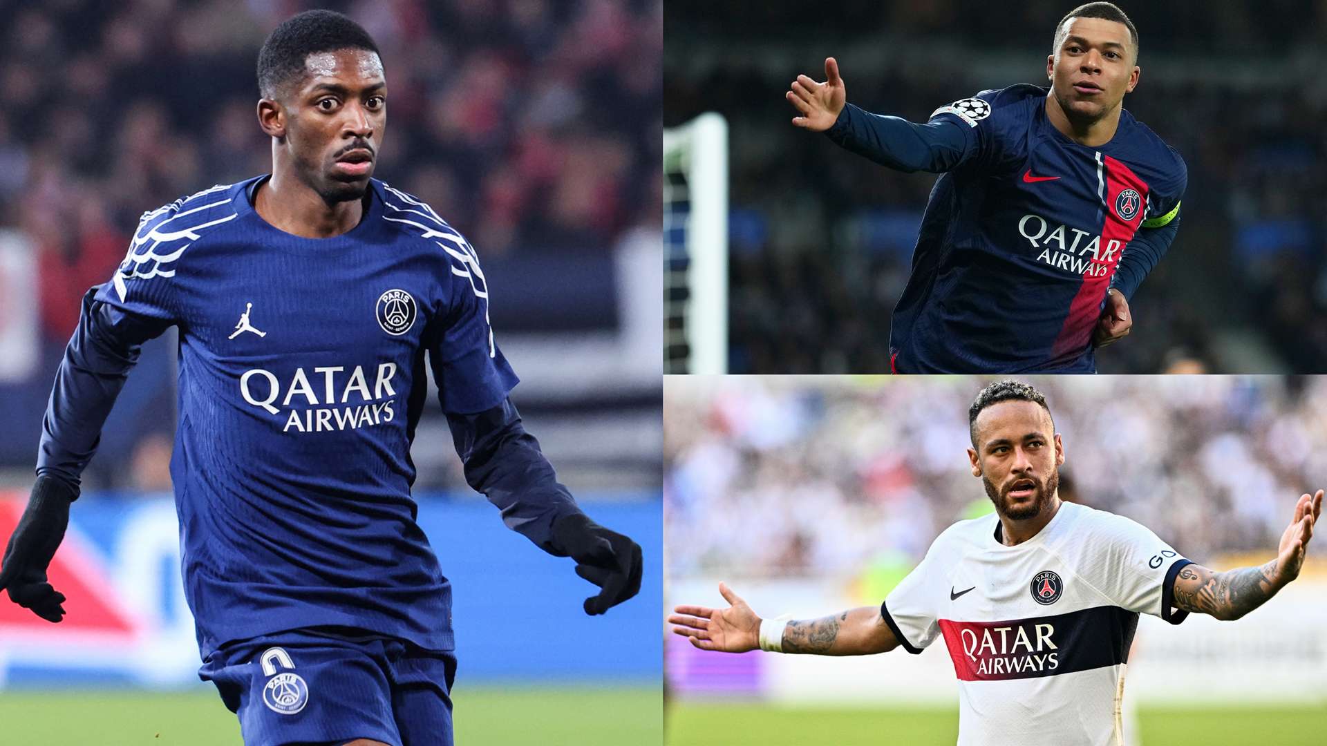 Dembele matches Neymar and Mbappe record in PSG's UCL win  