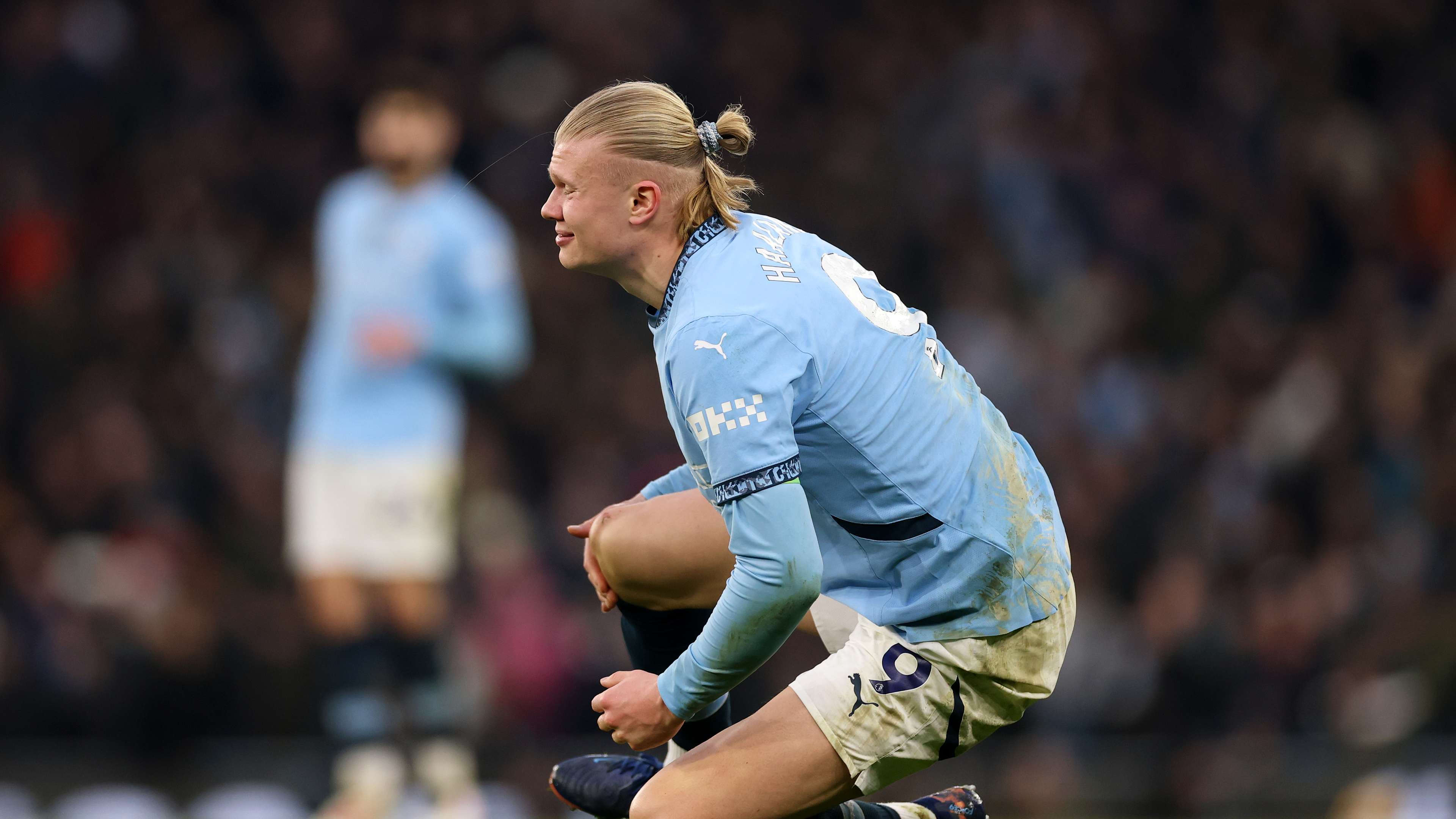 Haaland enjoys 'small feast' despite injury fears  