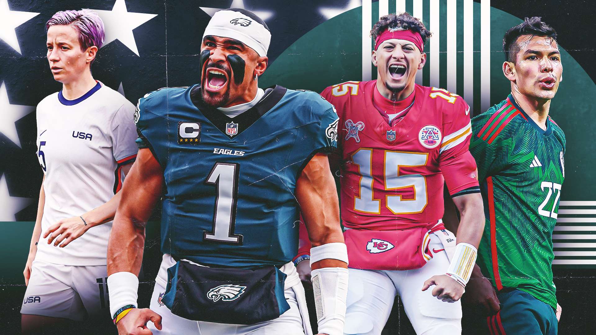 Chiefs or Eagles? GOAL surveys stars Lozano, Rapinoe and more  