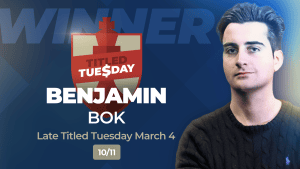 1st-Time Winner Crushes Titled Tuesday Field By Full Point  