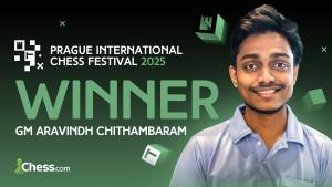 Aravindh Wins Prague Chess Masters, Now World Number-14  