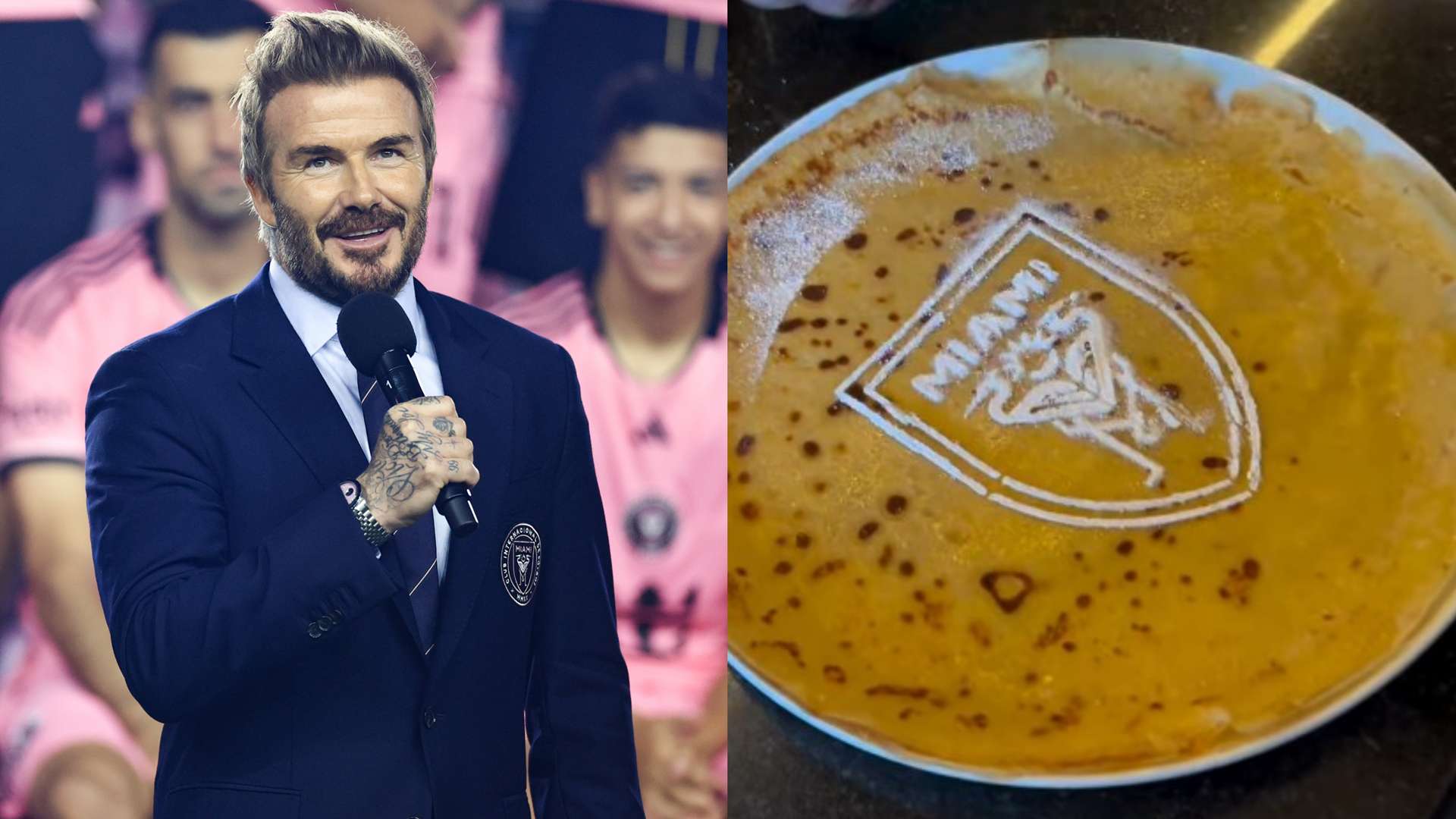 Inter Miami pancakes! Chef Beckham stays on brand  