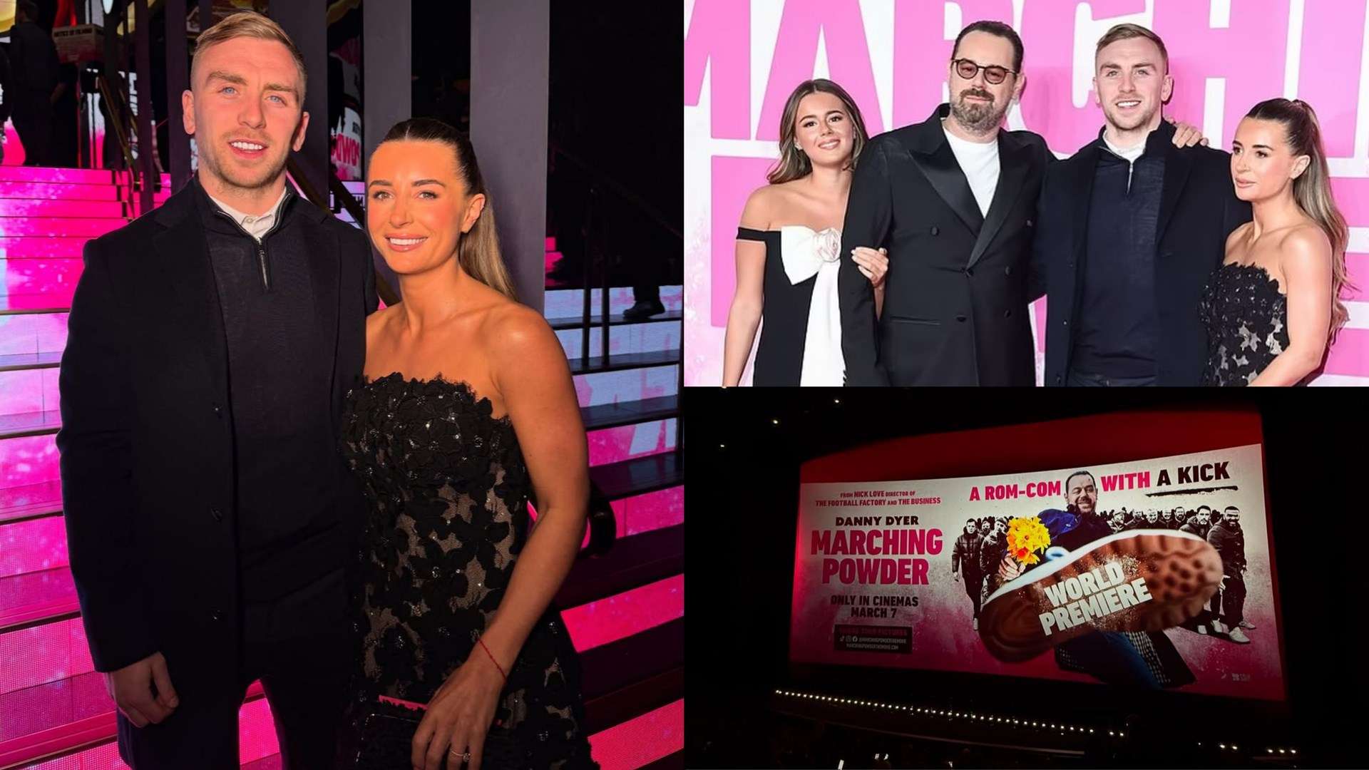 Bowen joins 'proud' fiancee Dani at premiere of Danny Dyer's new film  