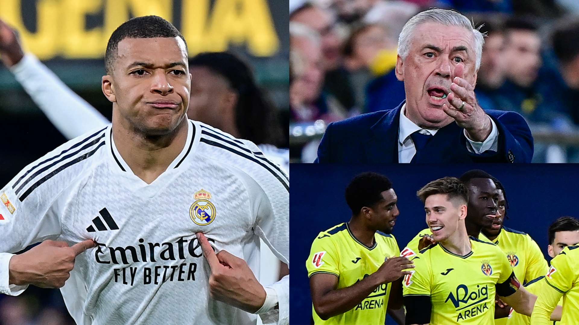 Mbappe at the double as Real beat Villarreal to top La Liga  