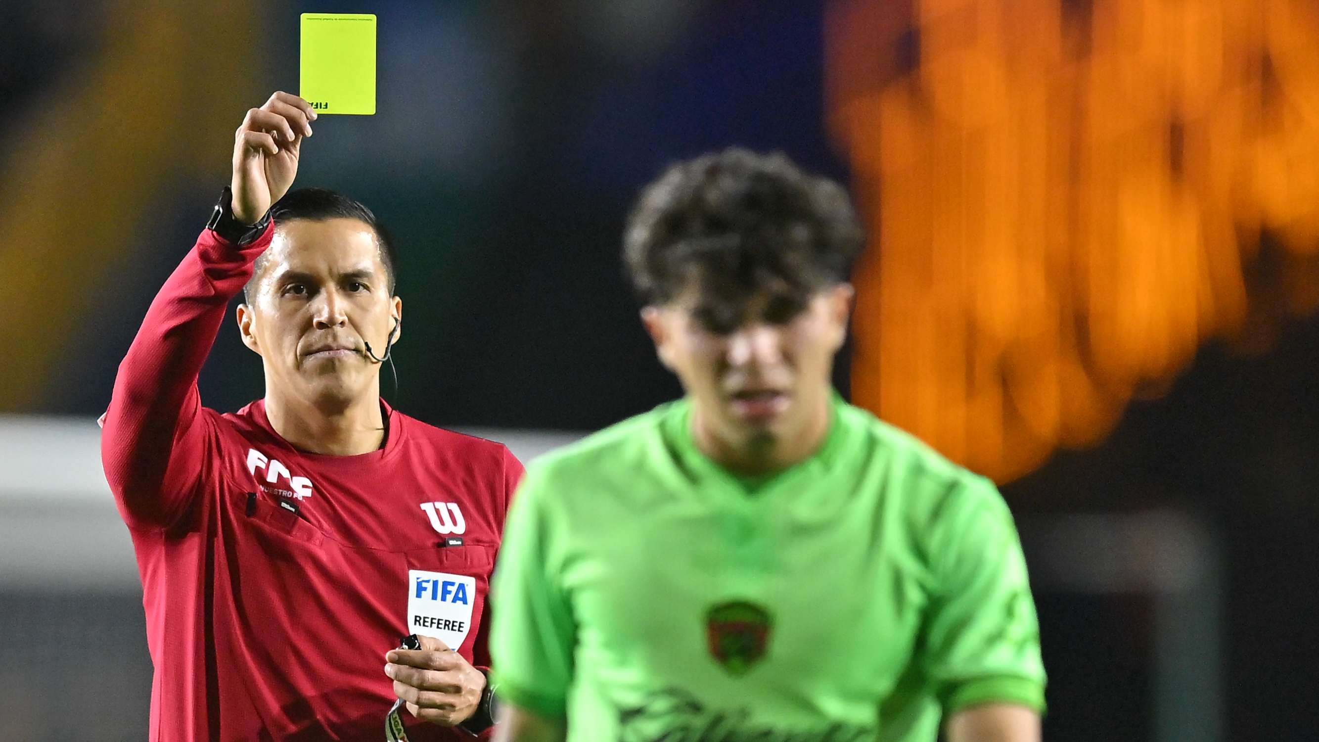What is a yellow card in soccer?  