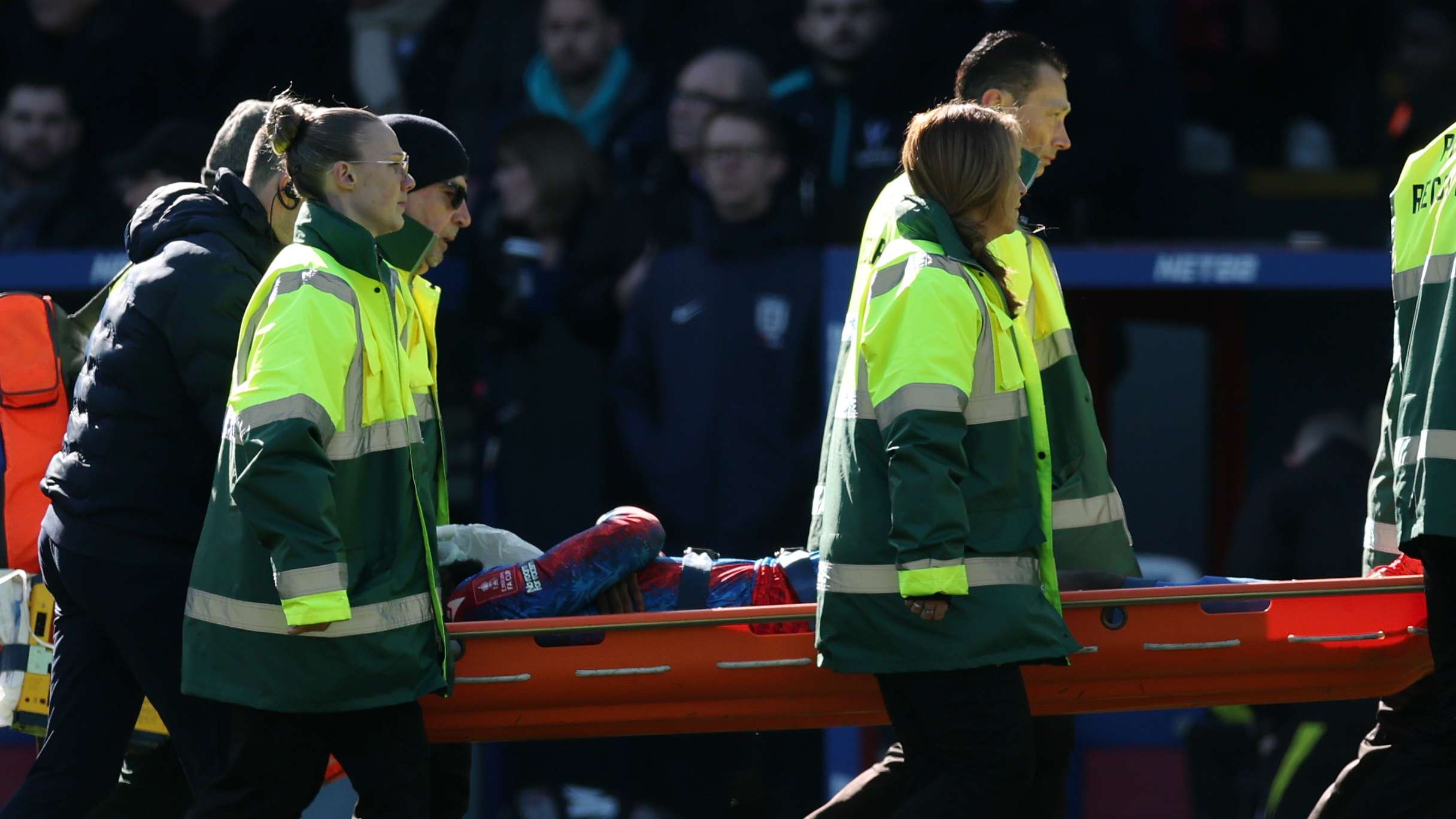 Mateta is 'doing well' after suffering horrific head injury  