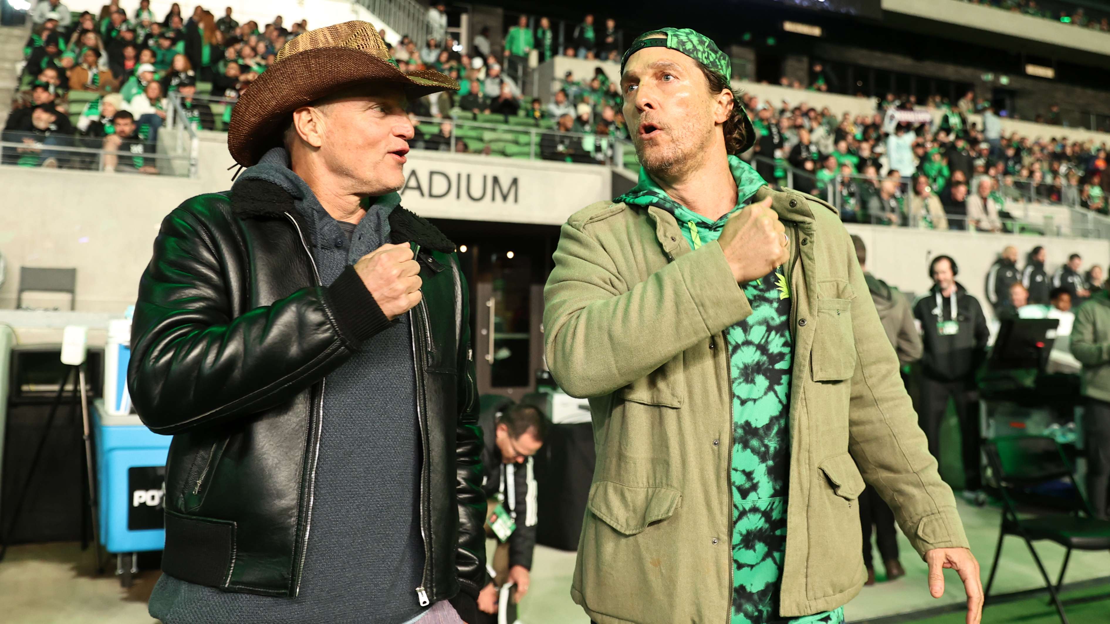 McConaughey, Harrelson cheer on Austin FC against Colorado  