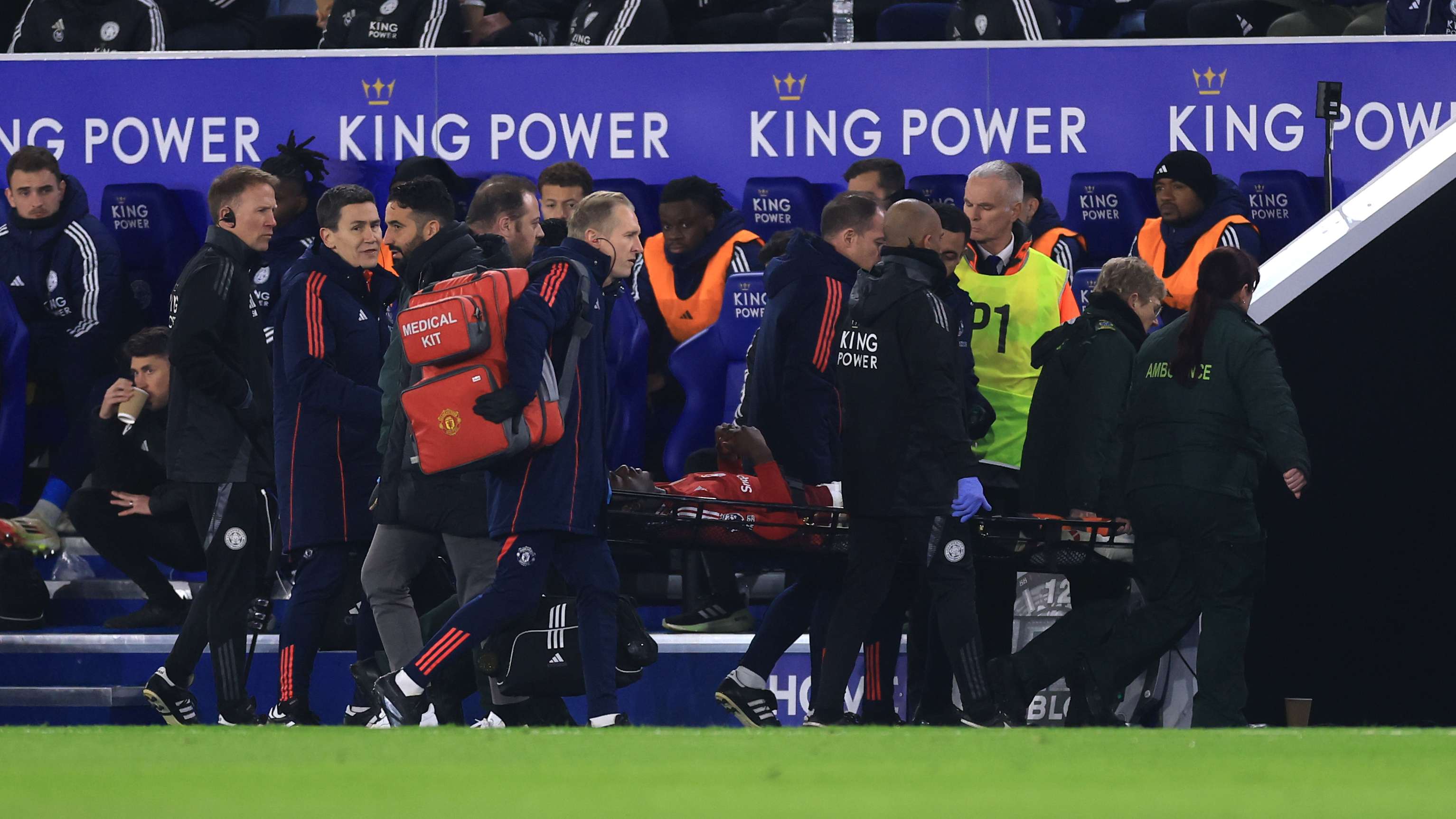Nightmare blow for Man Utd as Heaven stretchered off in agony  