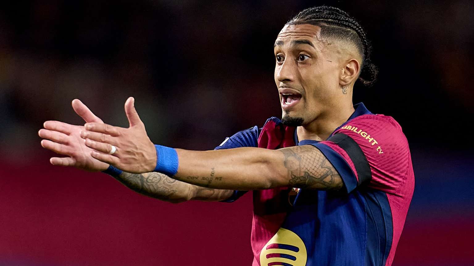 Raphinha escapes suspension for furious outburst at referee  