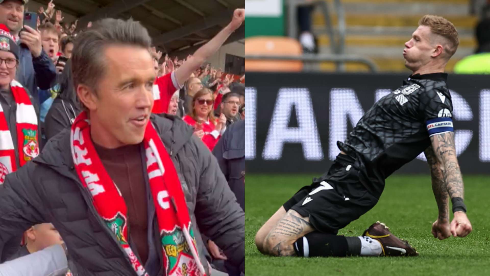 McElhenney joins travelling Wrexham fans for vital win vs Blackpool   McElhenney joins travelling Wrexham fans for vital win vs Blackpool