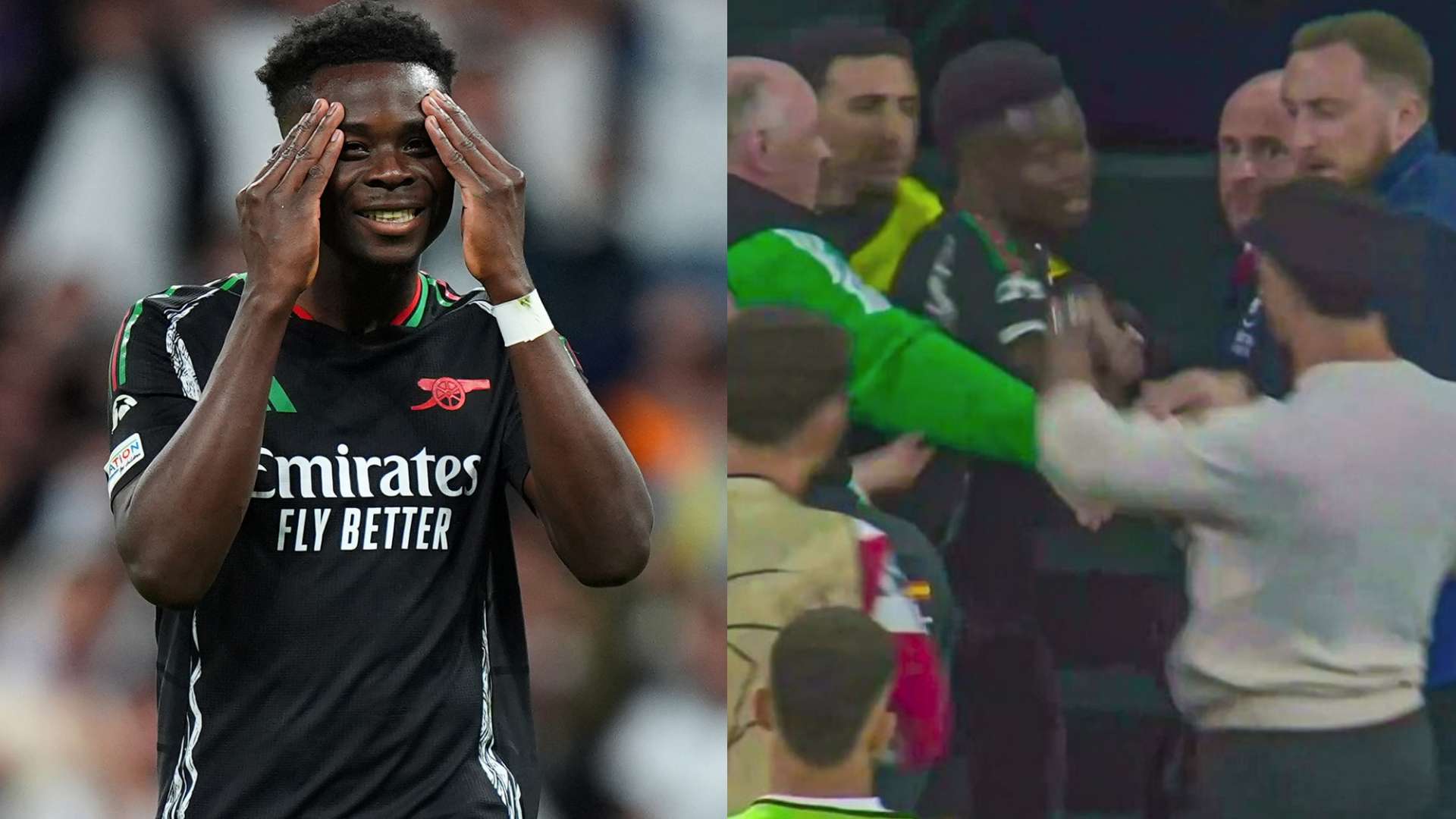 📽️ | Saka involved in ugly touchline clash with Carvajal  